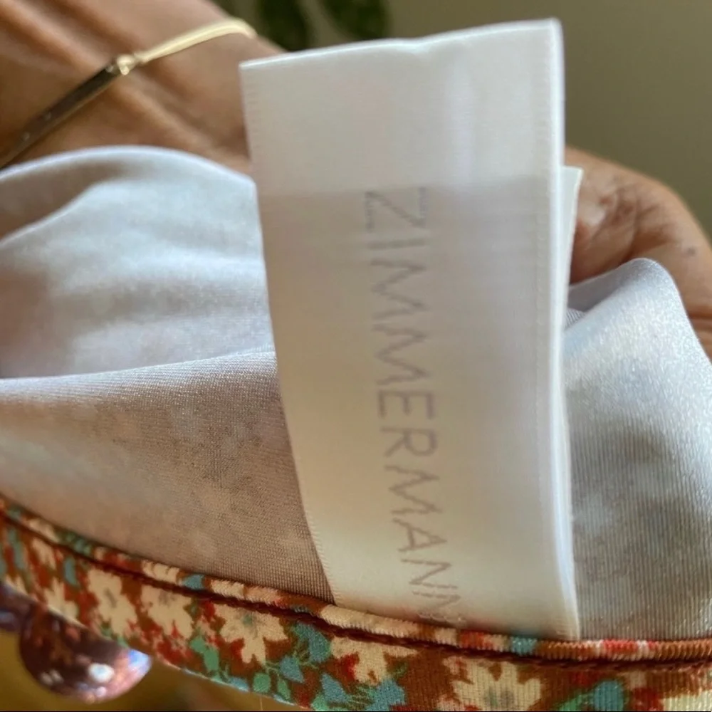 ZIMMERMAN floral daisy one piece Monokini swimsuit -M/L - Picture 10 of 13